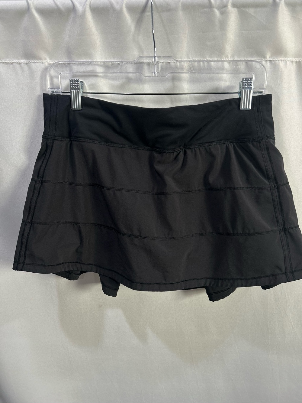Lululemon athletica Black Pace Rival Skirt with Built-In Shorts
